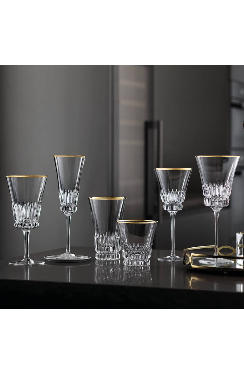 Villeroy & Boch Grand Royal Gold Water Goblet Pair, Alternate, color, Clear