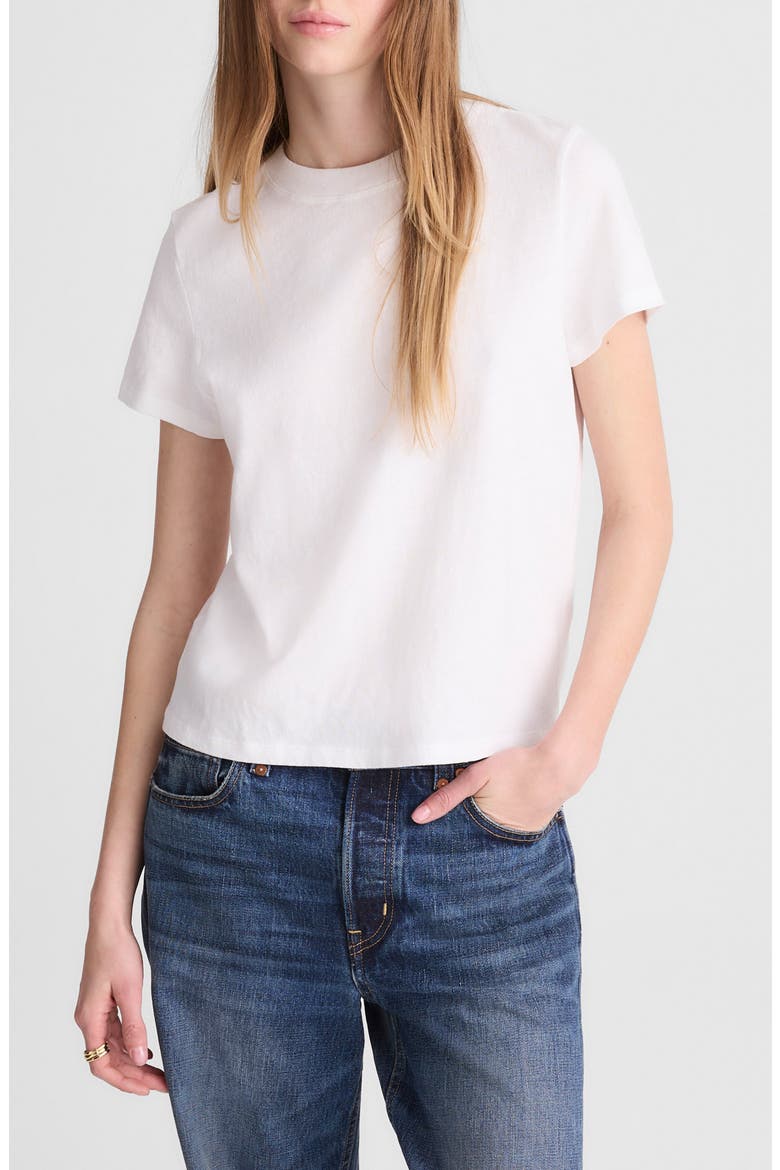 The Relaxed Cotton Jersey T-Shirt, Main, color, WHITE