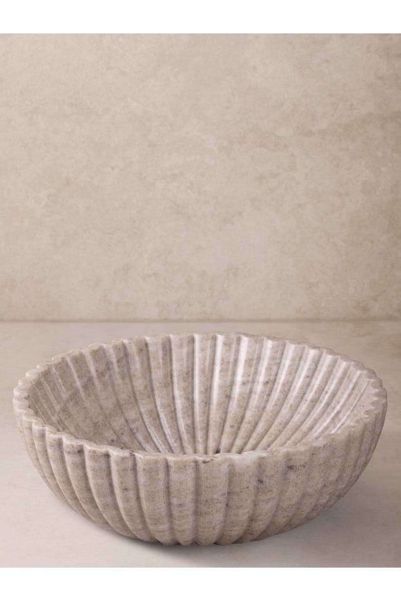Cairo Beige Marble Bowl, Main, color, Beige