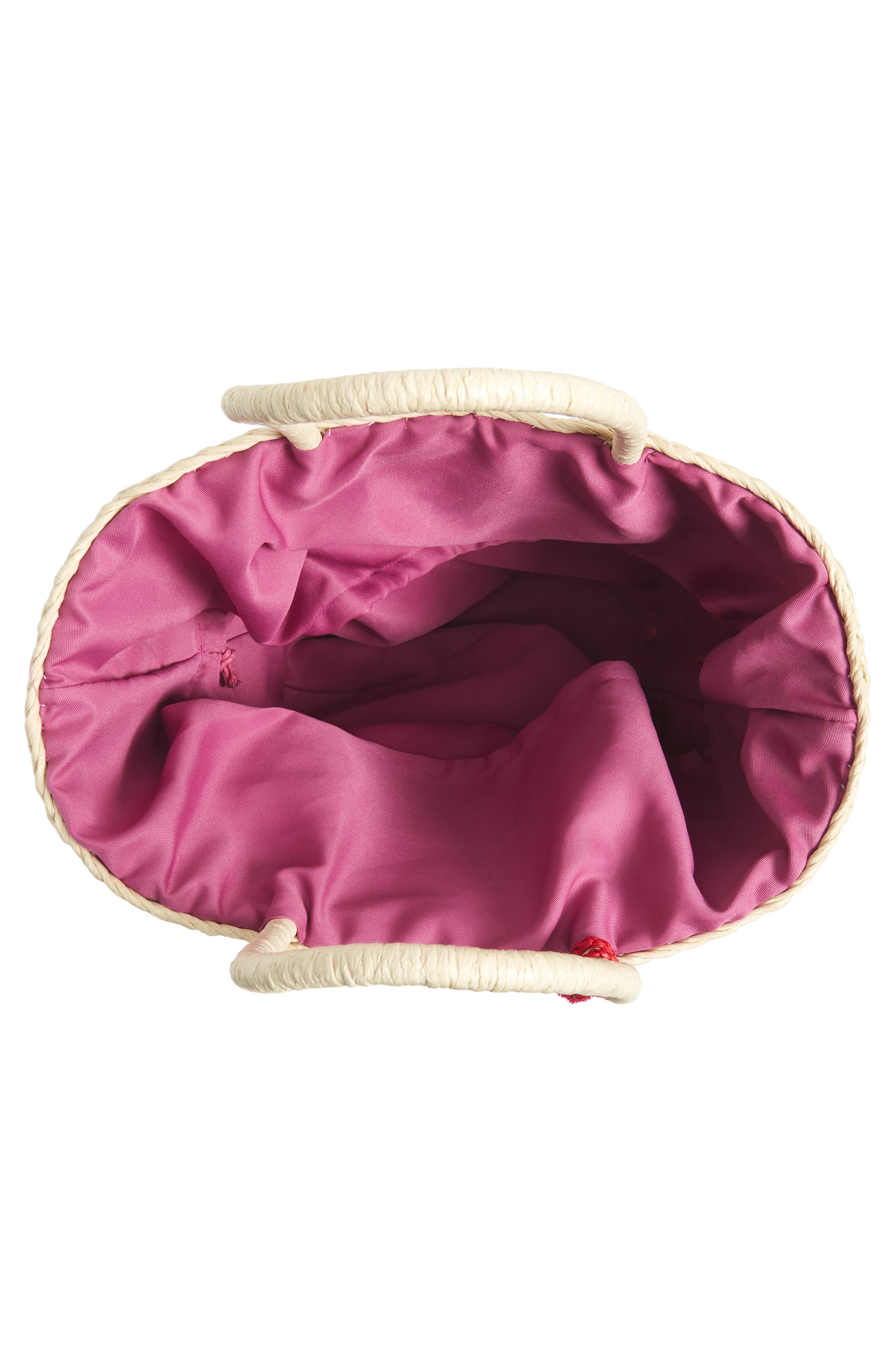 Nordstrom Color Pop Woven Tote, Alternate, color, 