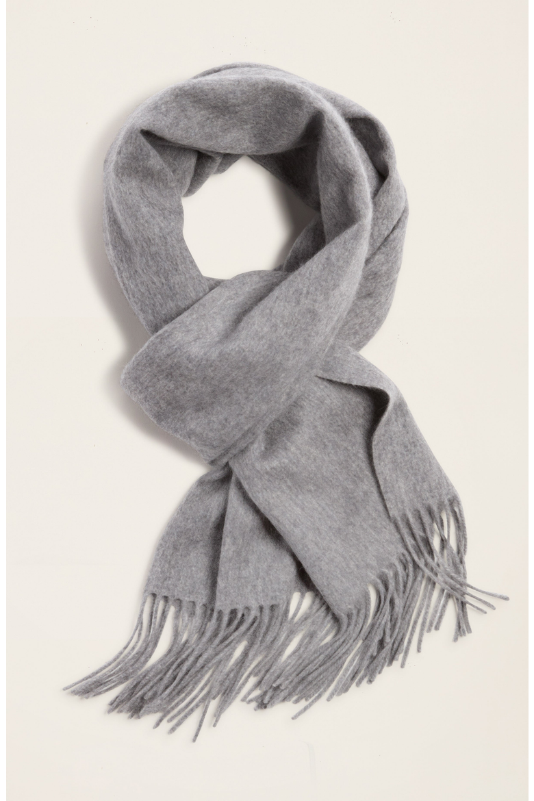 Casey Cashmere Scarf, Alternate, color, Heather Grey