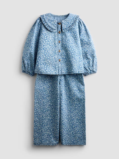Kids' Printed Denim Shirt And Trouser Set (baby)