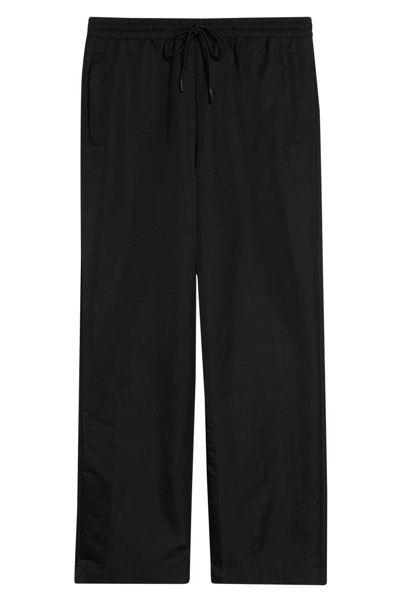 Wide Leg Track Pants, Alternate, color, BLACK