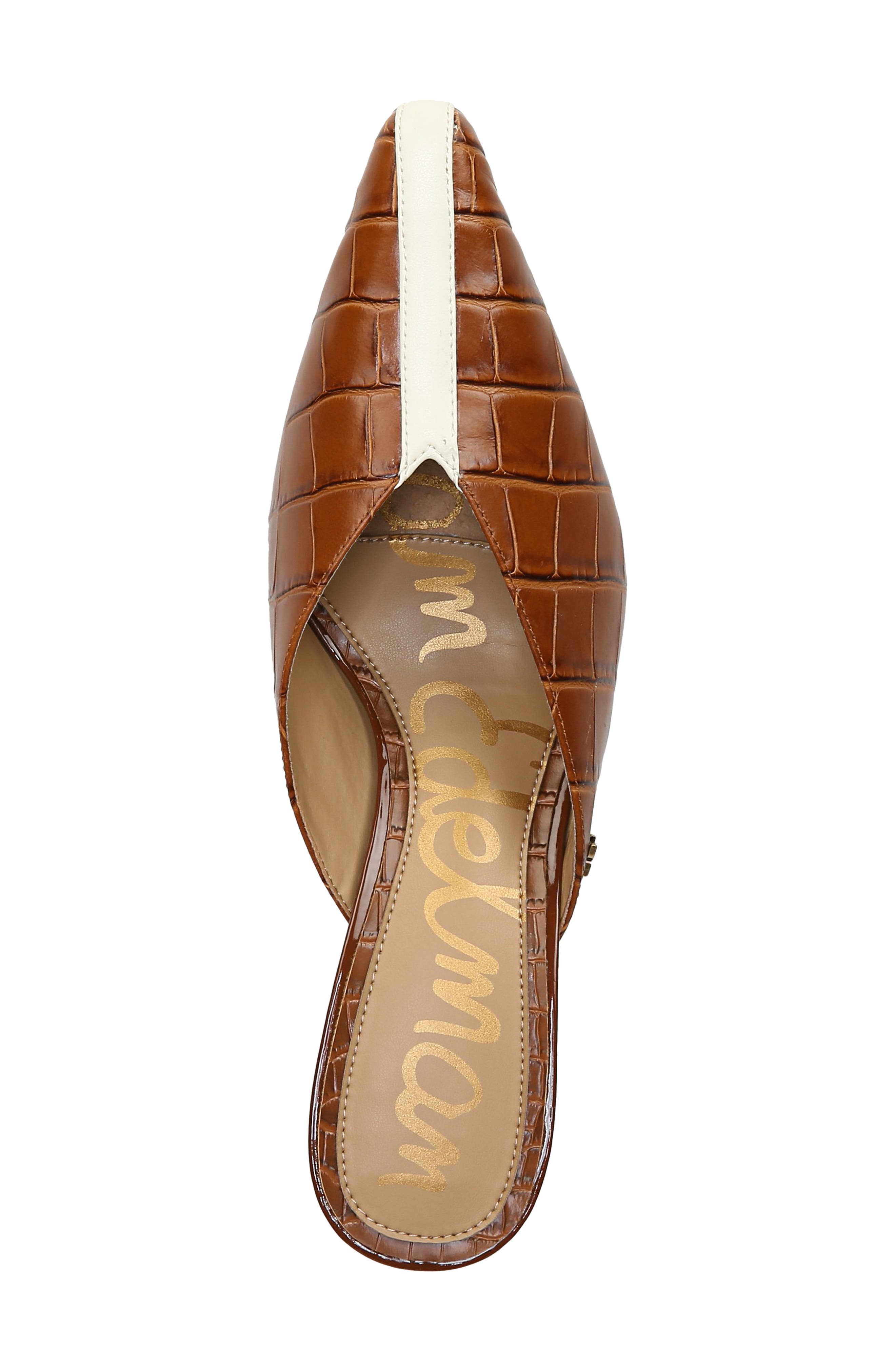 Tev Mule, Alternate, color, BROWN/ IVORY LEATHER