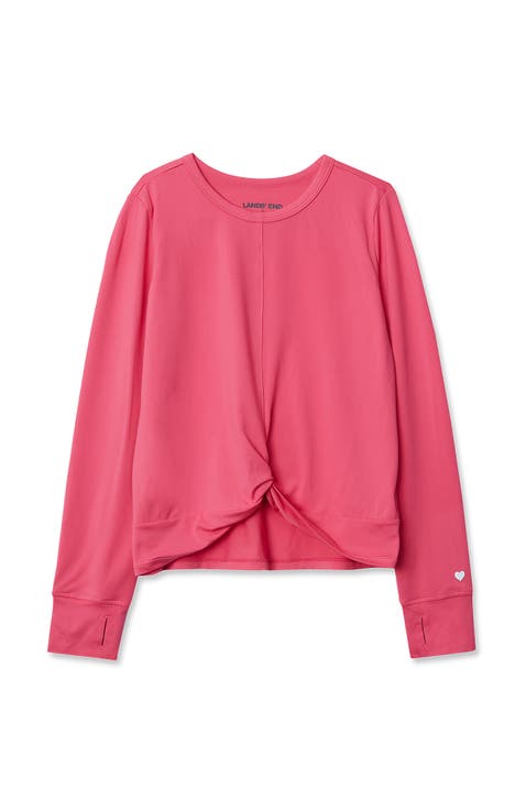 Girls Active Long Sleeve Twist Top