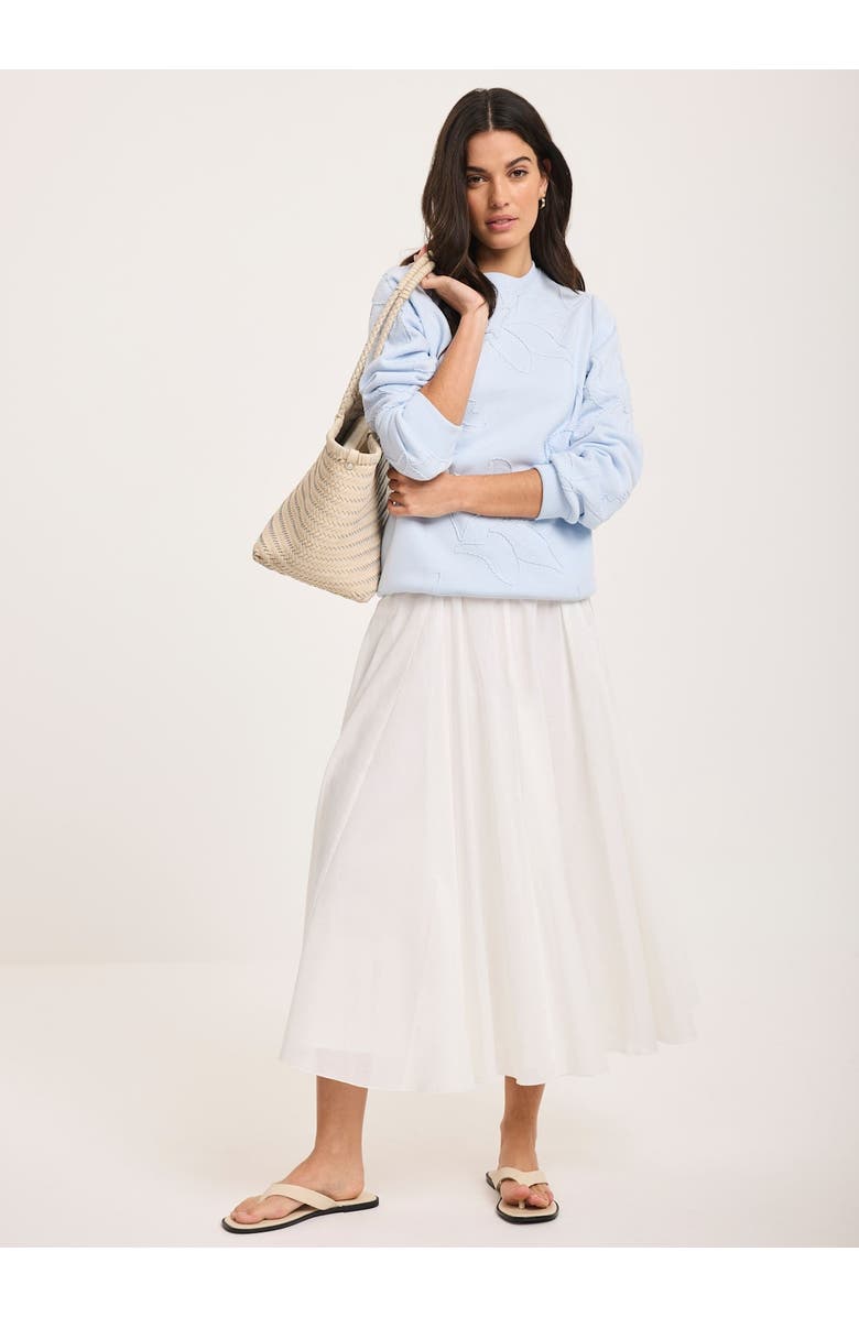 MINT VELVET Embroidered Sweatshirt, Alternate, color, Blue