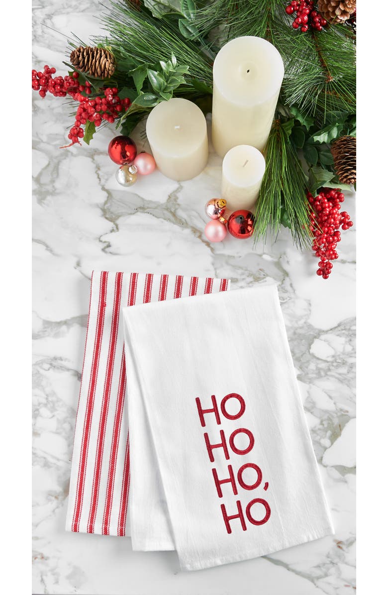 C&F Home HO HO HO Towel, Alternate, color, Red