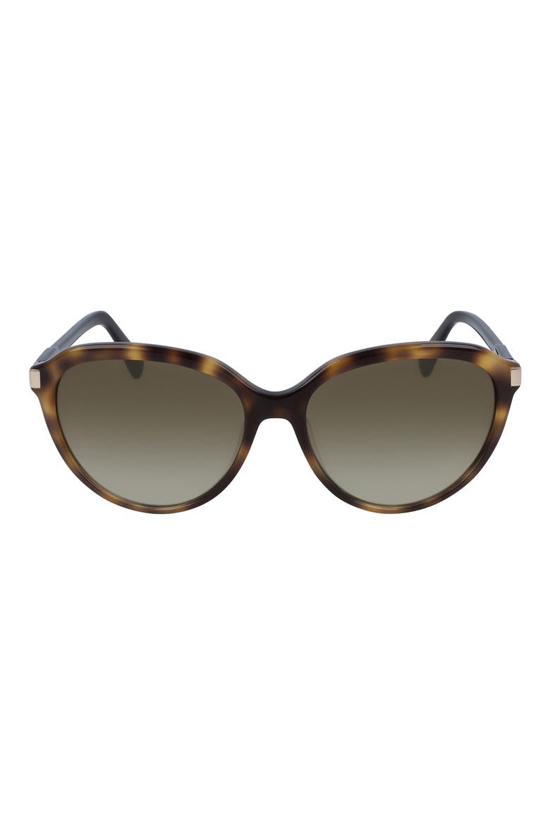 Le Pliage 56mm Gradient Tea Cup Sunglasses, Main, color, HAVANA/BLACK