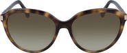Longchamp Le Pliage 56mm Gradient Tea Cup Sunglasses