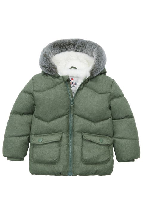 Cozy Fleece Lined Warm Winter Coat with Hood (Baby)