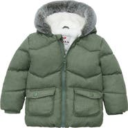 Rokka&Rolla Cozy Fleece Lined Warm Winter Coat with Hood