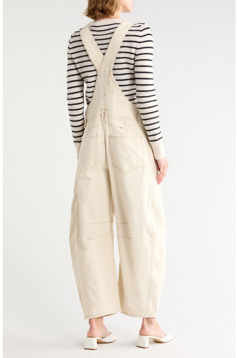 Good Luck Wide Leg Overalls, Alternate, color, IVORY