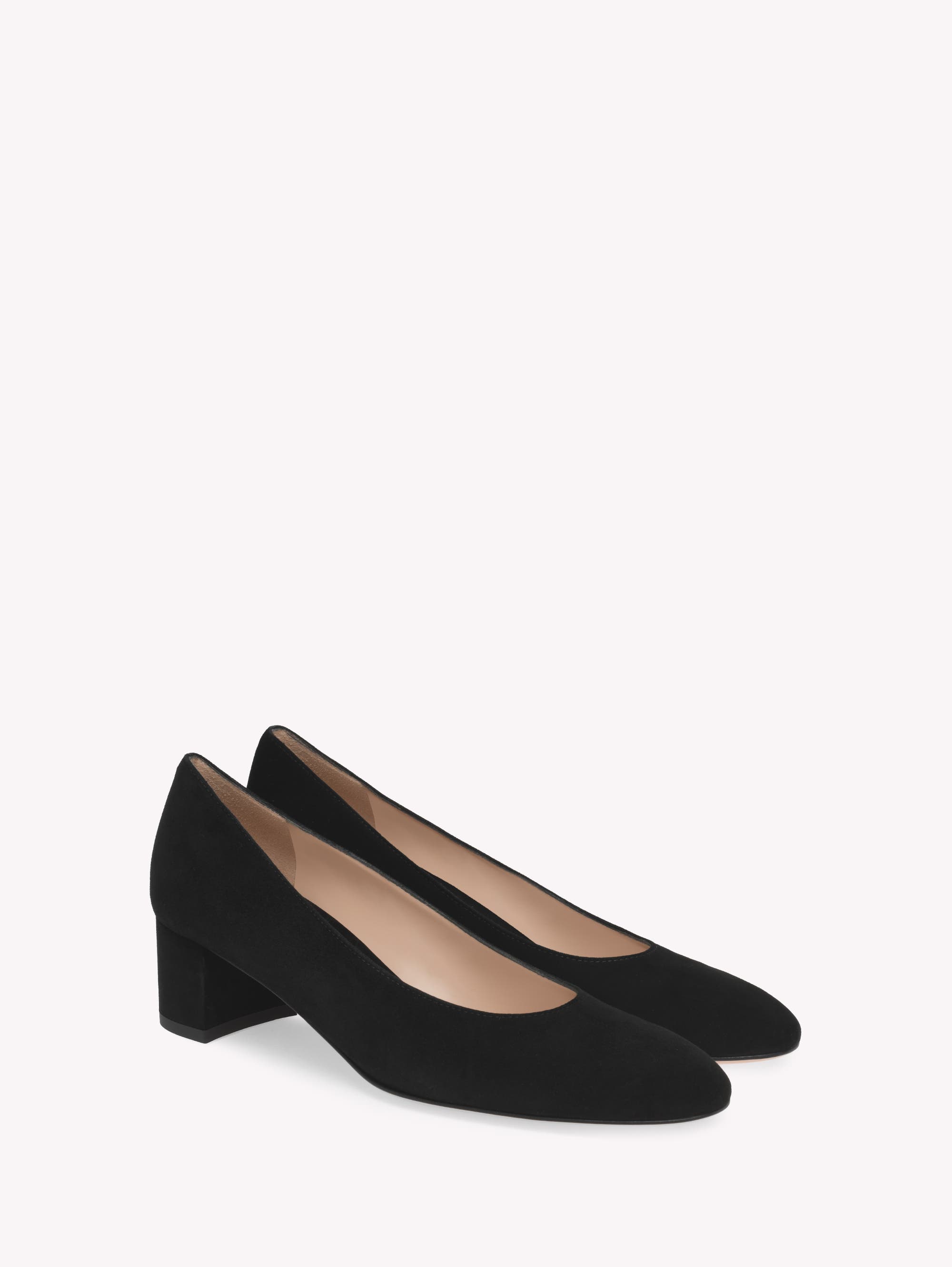Gianvito Rossi Ryan 45 Pump, Alternate, color, Black Suede Leather