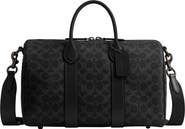 COACH Compass Signature 35 Coated Canvas Duffle Bag