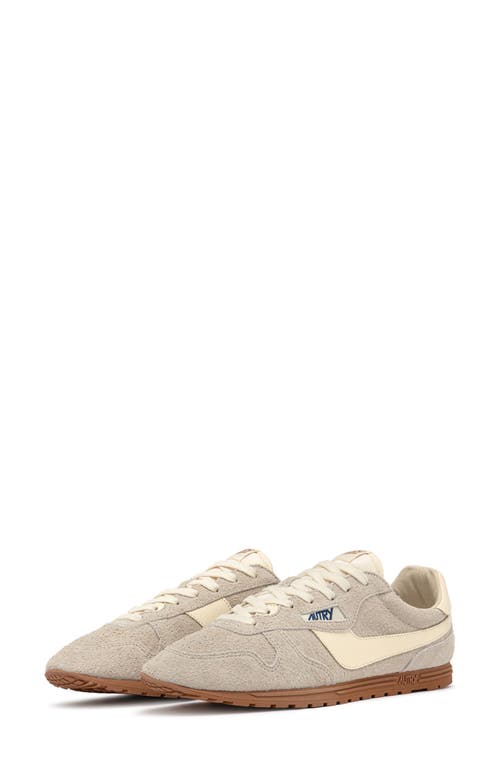 Autry 'windspin Low' Grey Sneaker With Logo On The Side And On The Heel