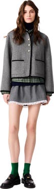 maje Short double-faced coat