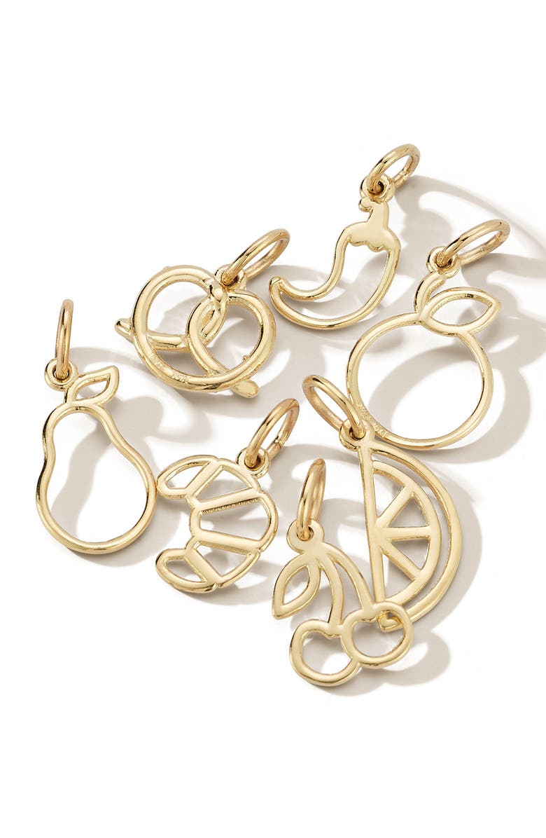 Ember Fine Jewelry 14K Gold Pretzel Charm, Alternate, color, Gold