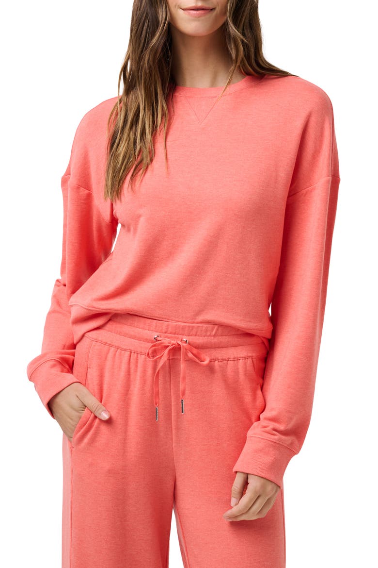 Cloud Sweatshirt, Main, color, HEATHER PORCELAIN ROSE