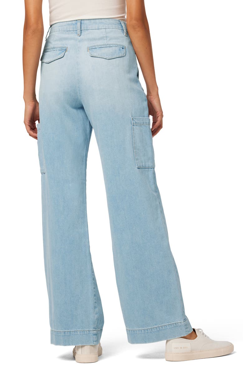 Joe's The Petra Pleated High Waist Cargo Wide Leg Jeans, Alternate, color,