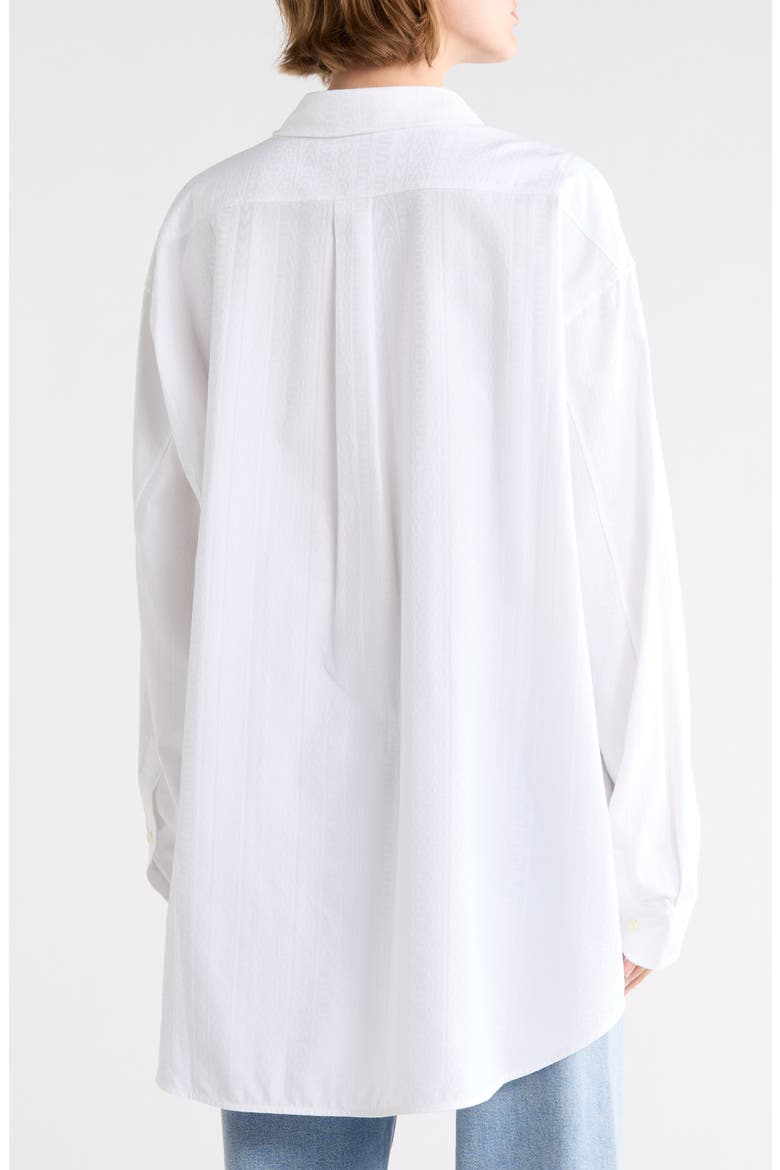 The Big Organic Cotton Button-Up Shirt, Alternate, color, WHITE