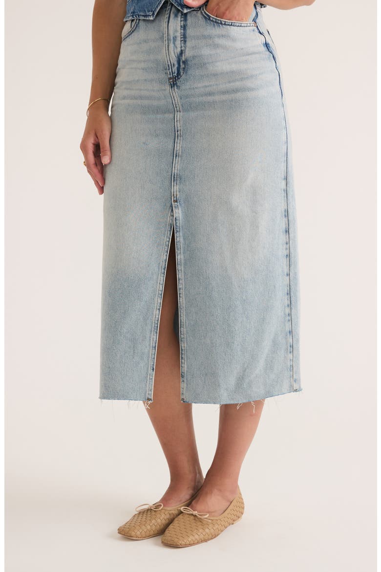 Fawn Denim Midi Skirt, Main, color, MEDIUMWASH