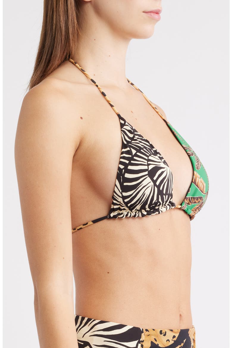 Mixed Print Triangle Bikini Top, Alternate, color, MULTICOLOR