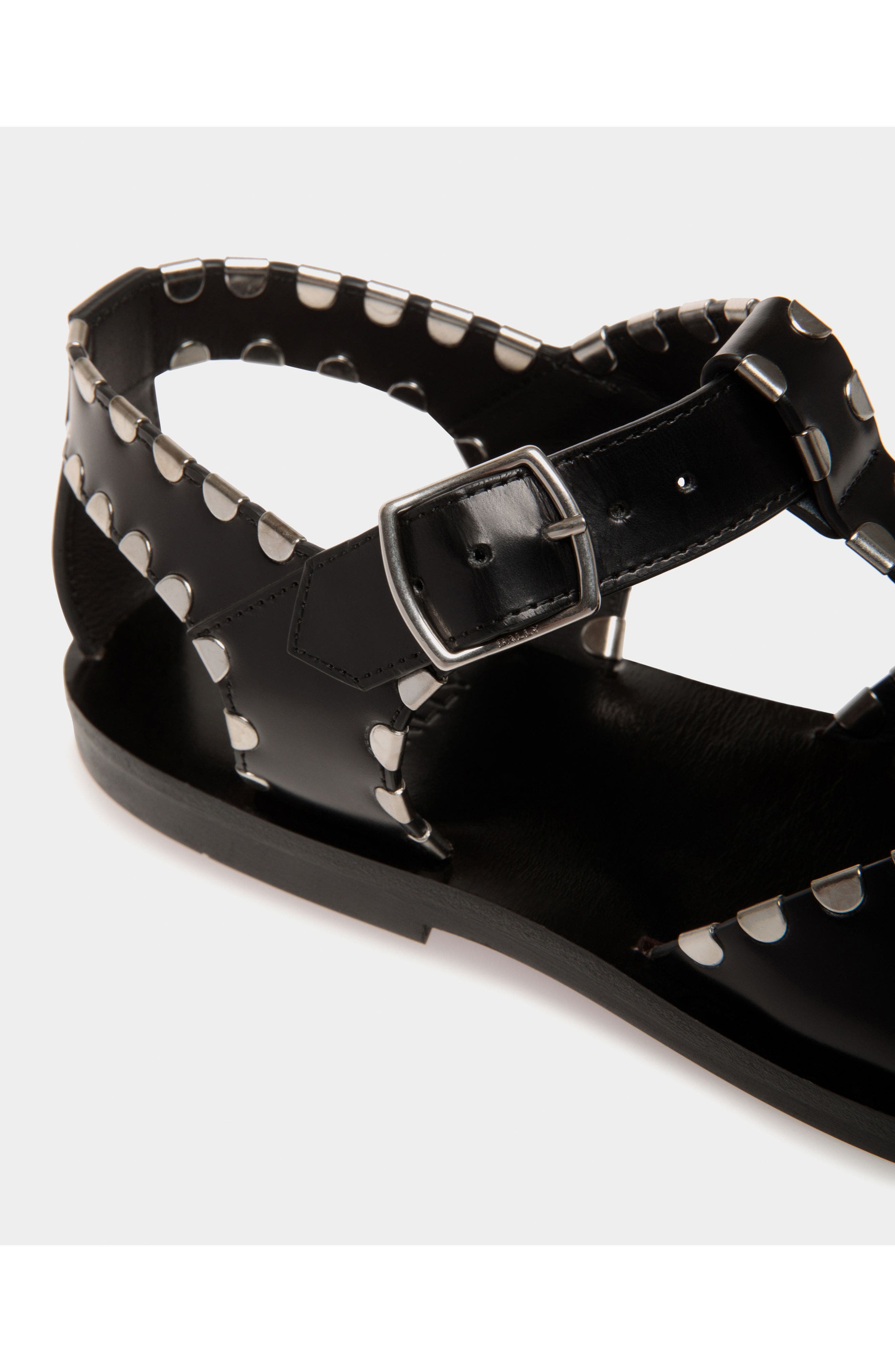 Bally Salis Flat Sandal, Alternate, color, Black