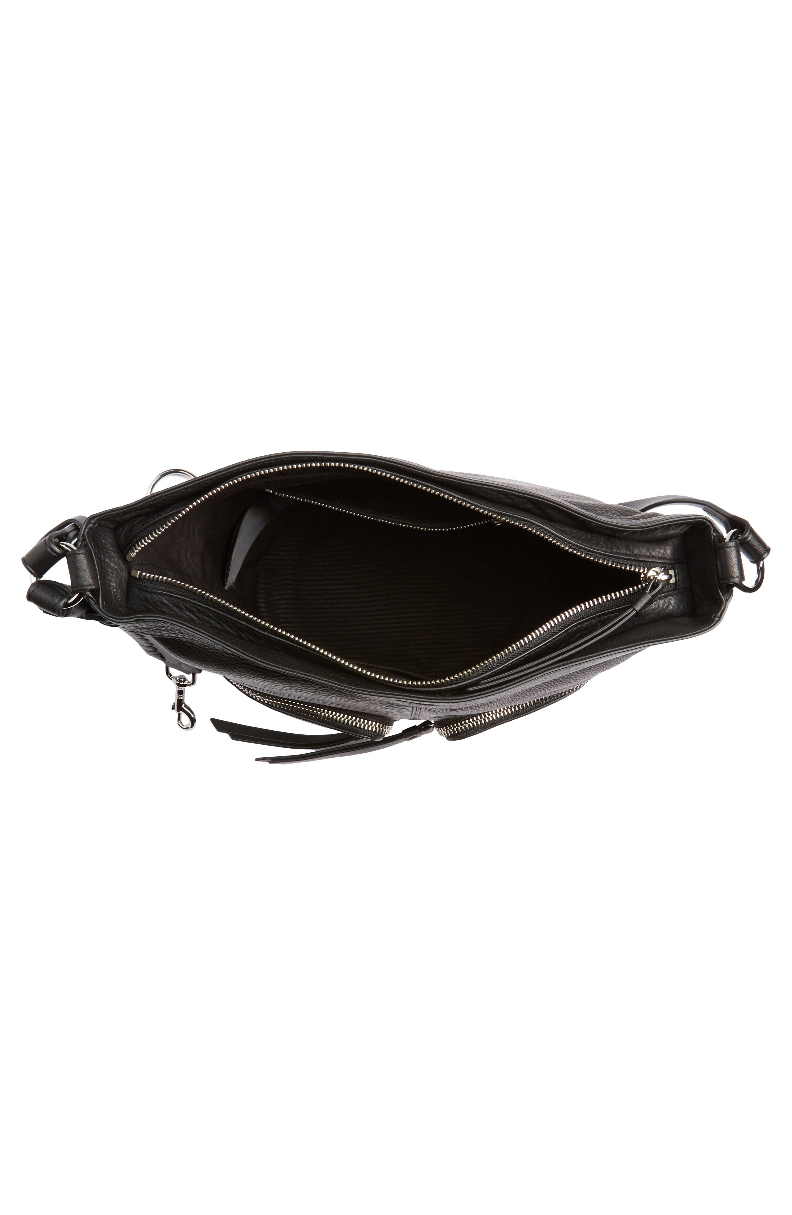 AllSaints Fetch Leather Crossbody Bag, Alternate, color, 