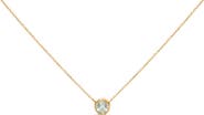 Haus of Brilliance 10K Yellow Gold 2.0 Cttw Round Bezel Set Diamond Solitaire Pendant Necklace