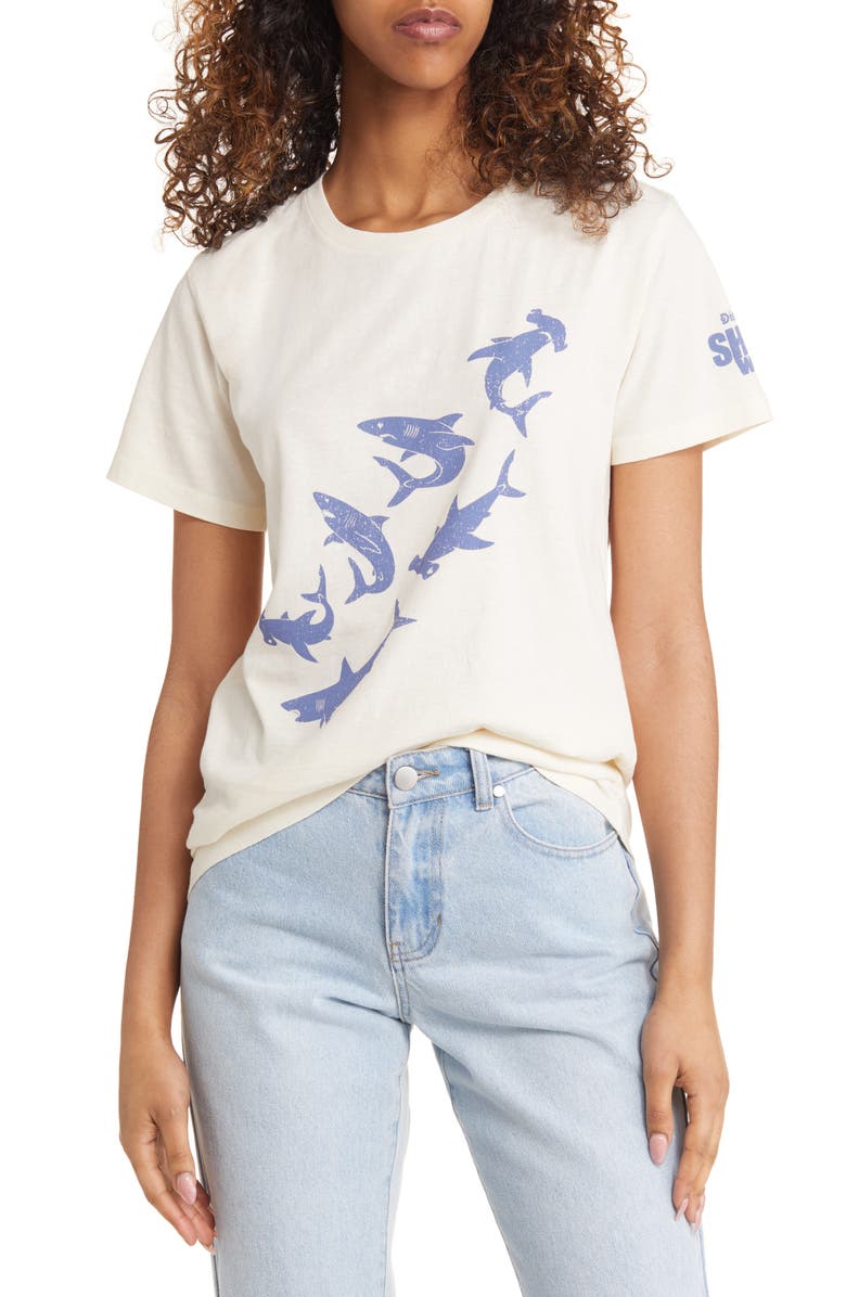 GOLDEN HOUR x Shark Week Cotton Graphic T-Shirt, Main, color,
