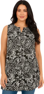 Roaman's Sleeveless Angelina Tunic