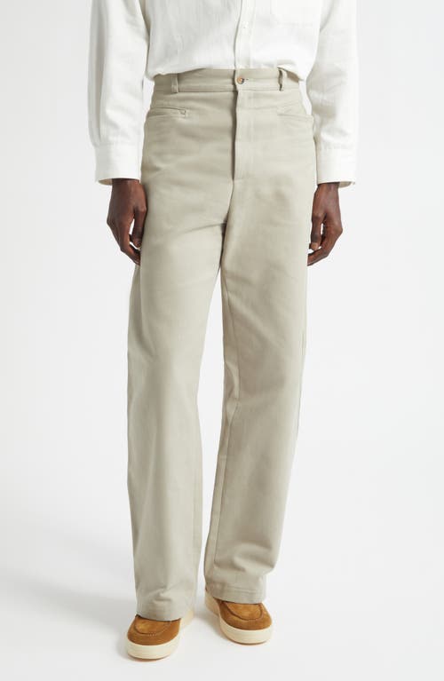 De Bonne Facture Wide Leg Work Pants in Stone  product