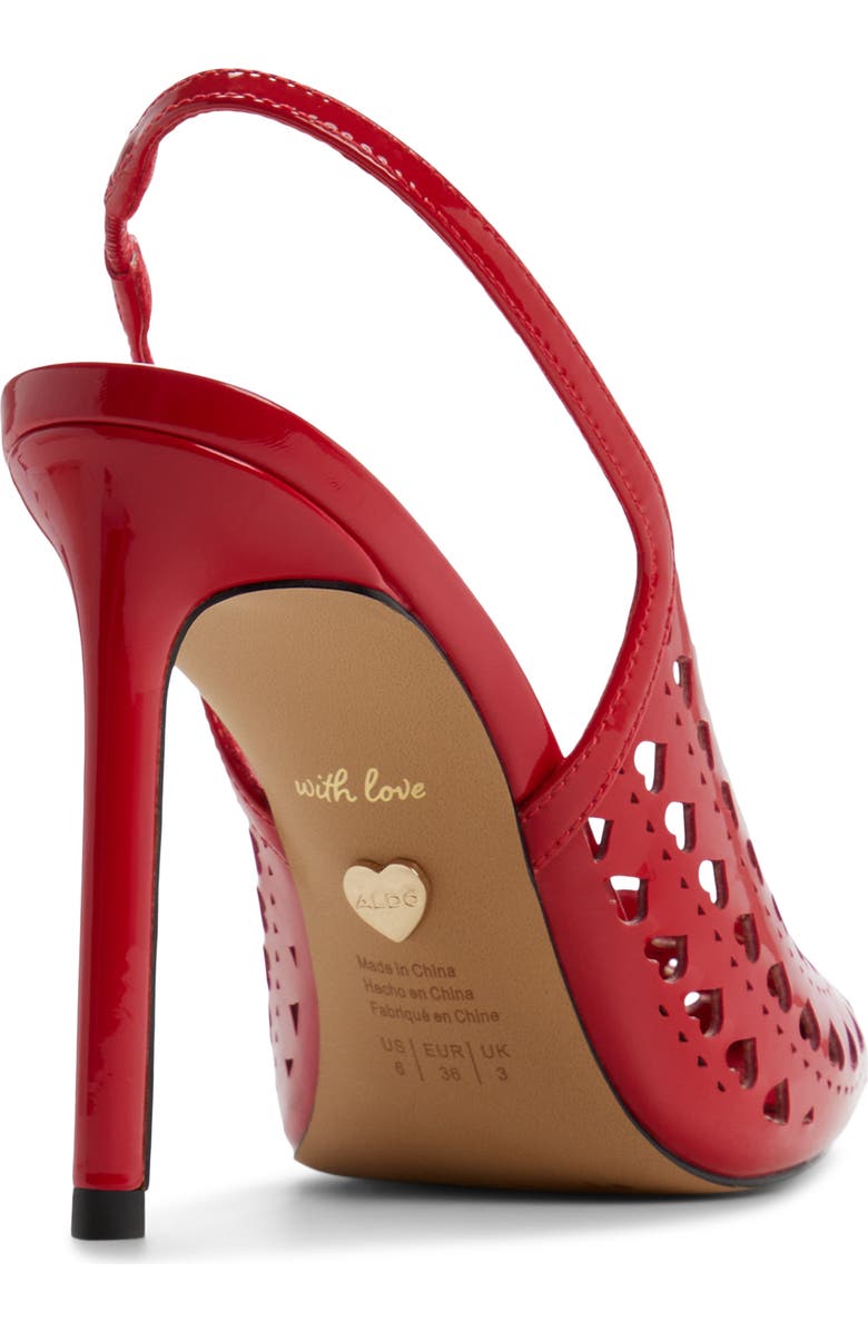 ALDO Love Slingback Pointed Toe Pump, Alternate, color, Medium Red