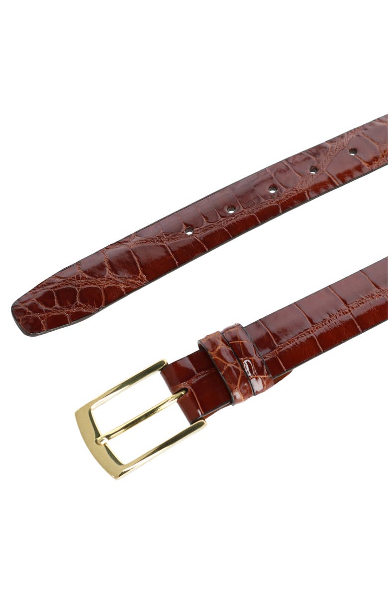 Trafalgar Genuine Alligator Belt, Alternate, color, 