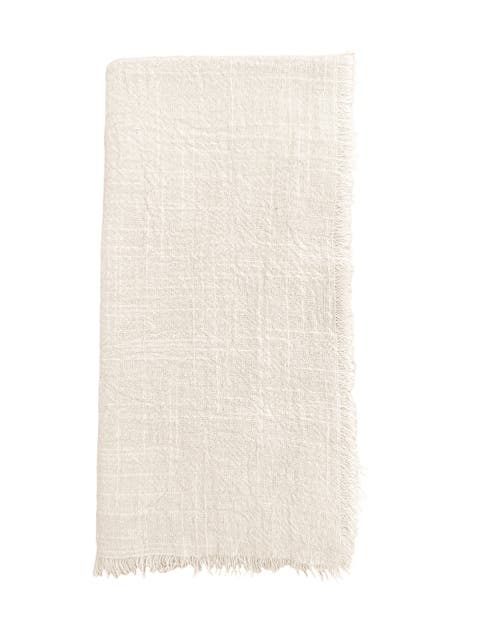 Cotton Gauze Fringe Napkins- Set of 4