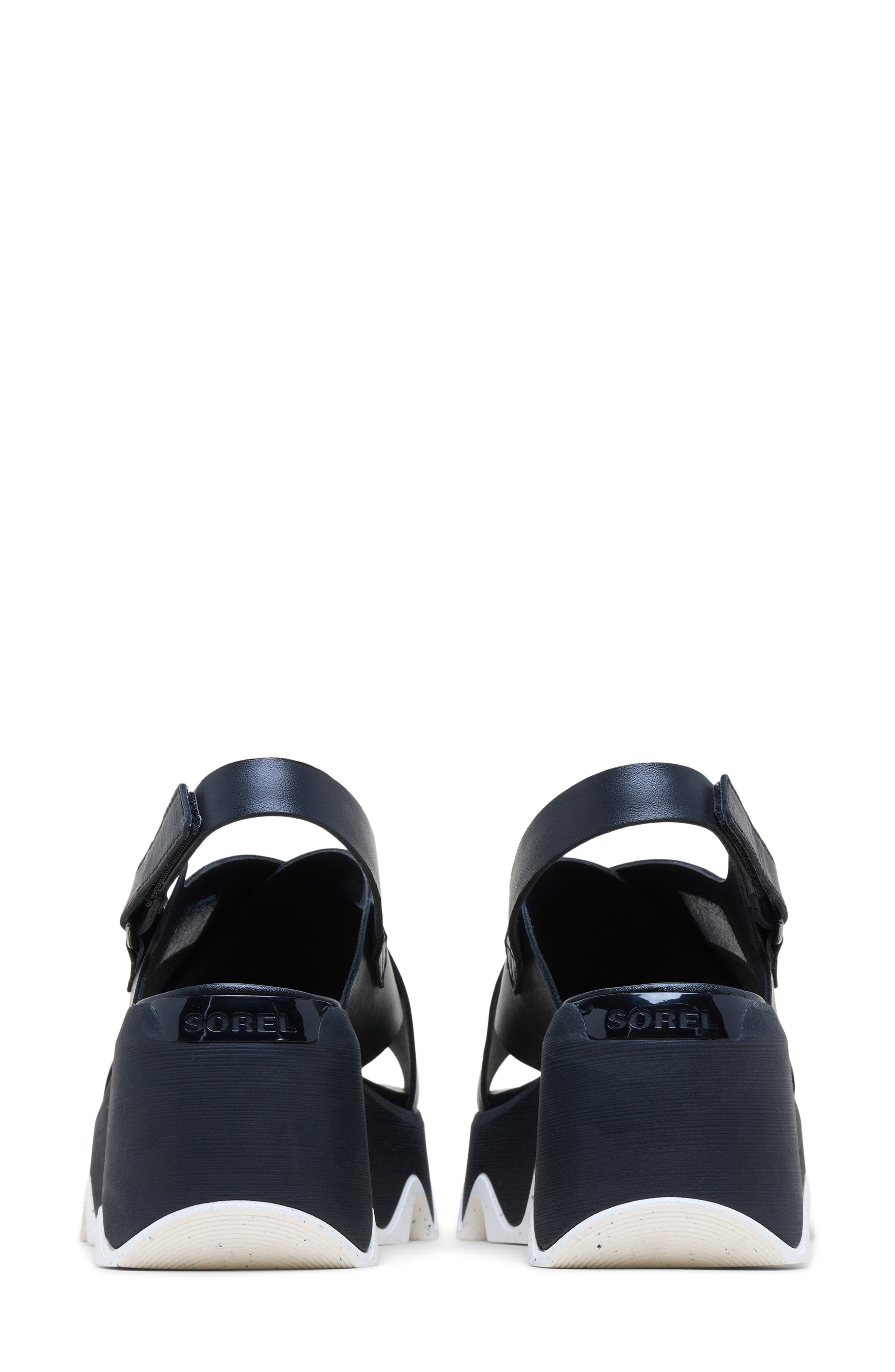 SOREL Kinetic<sup>™</sup> Aura Slingback Platform Sandal, Alternate, color, Black/ Sea Salt