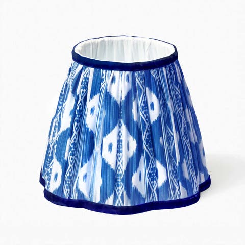 Cobalt Ikat Lampshade (18cm)