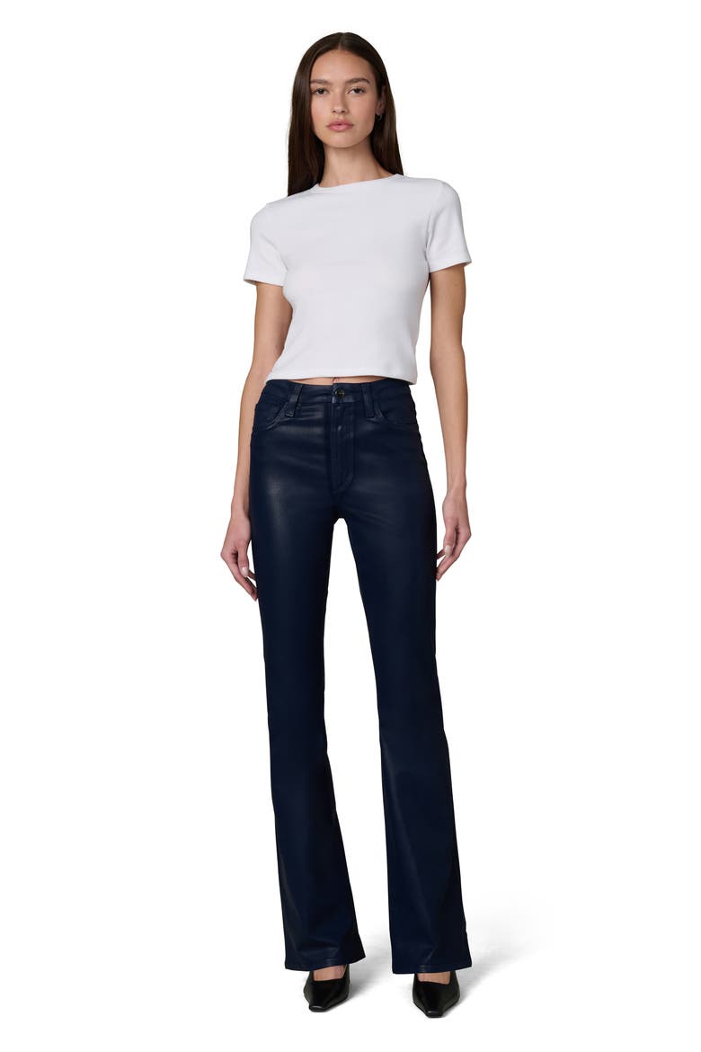 The Hi Honey Curvy Coated Bootcut Jeans, Alternate, color, MARITIME BLUE