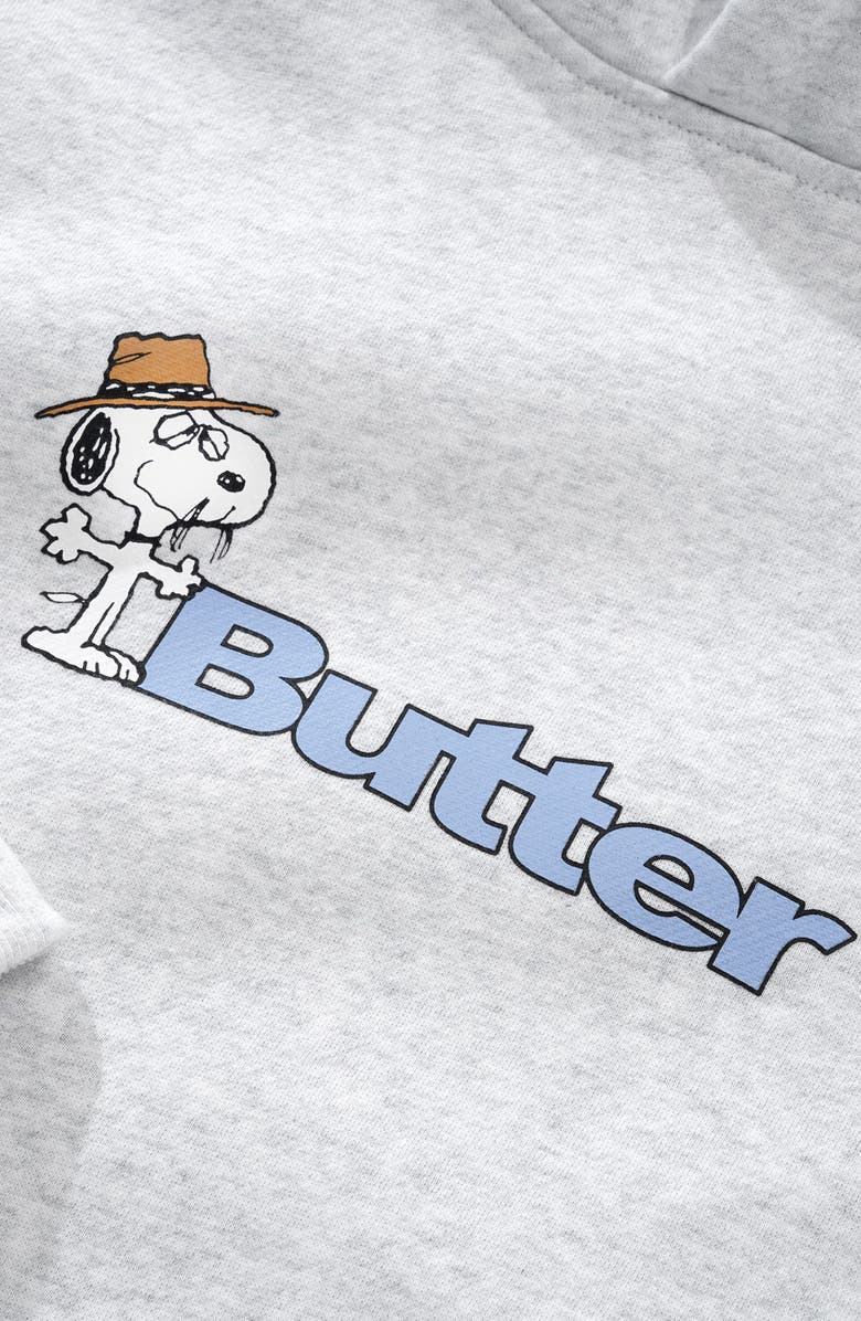 Butter Goods Peanuts<sup>®</sup> Snoopy Spike Graphic Hoodie, Alternate, color, Ash