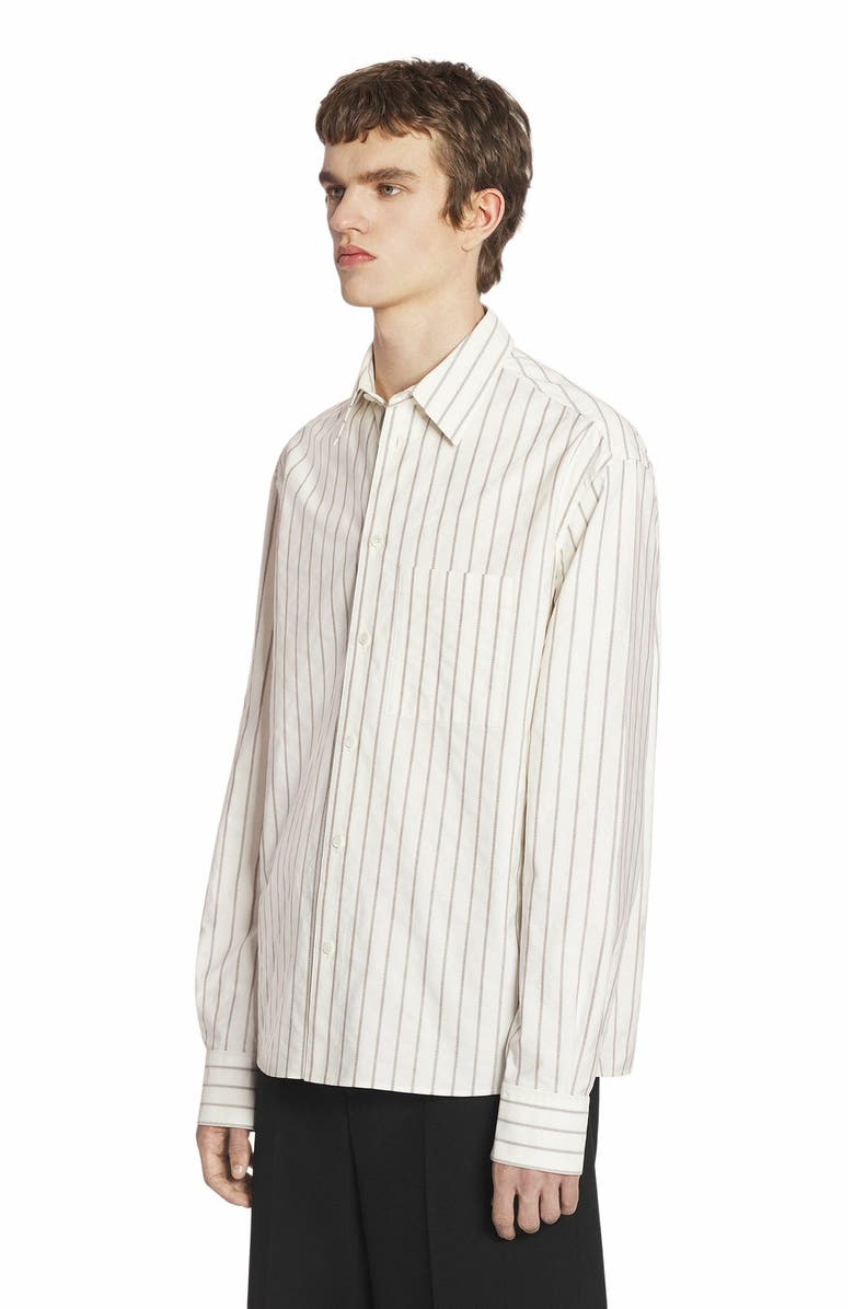 Lanvin Straight Striped Shirt, Alternate, color, 