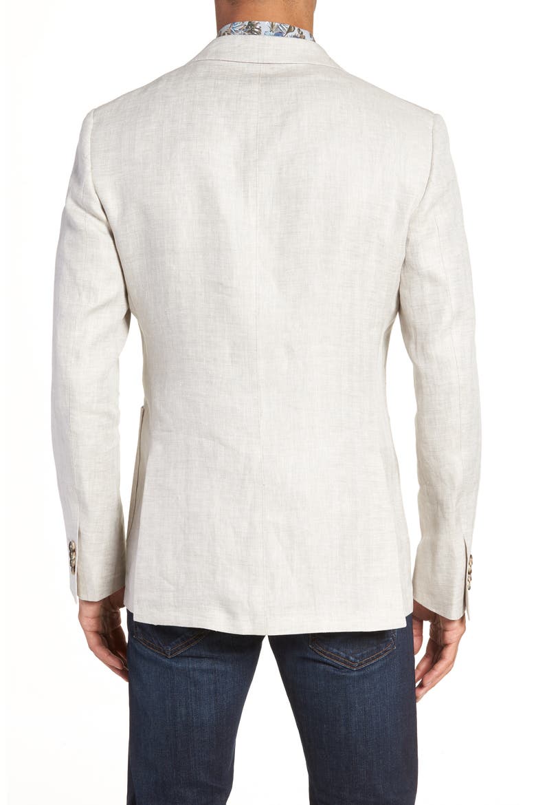 Alfredton Place Linen Blazer, Alternate, color, NATURAL