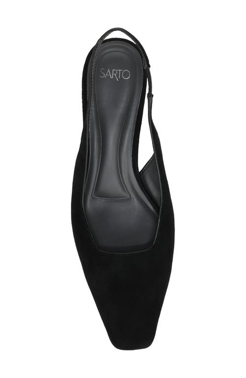 Sarto By Franco Sarto Raven Slingback Kitten Heel Pump In Black