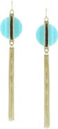 OLIVIA WELLES Gold-Plated Tula Tassel Drop Earrings