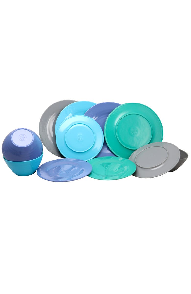 Gibson Home Brist 12 Piece Dinnerware Set in 4, Alternate, color, Beige