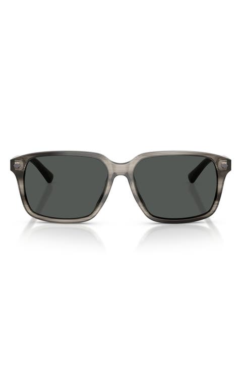 57mm Rectangular Sunglasses