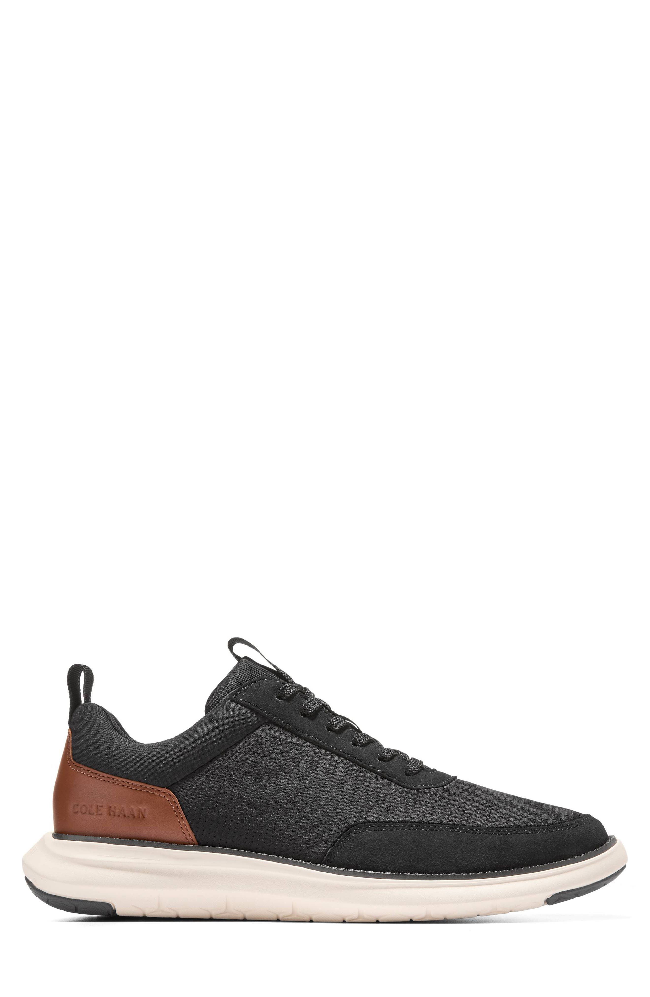 Cole Haan Grand Remix Derby Sneaker, Alternate, color, Black/ Brit Tan/ Ivory