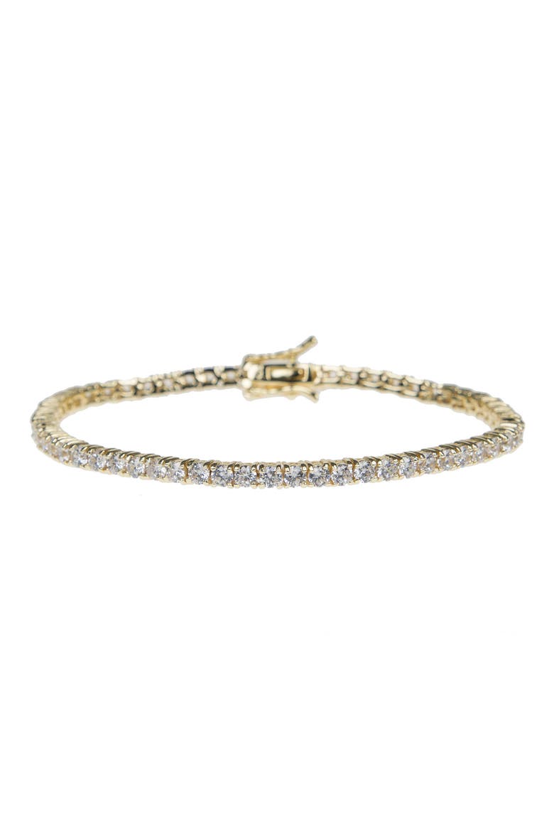 CZ Tennis Bracelet, Main, color, CLEAR/GOLD