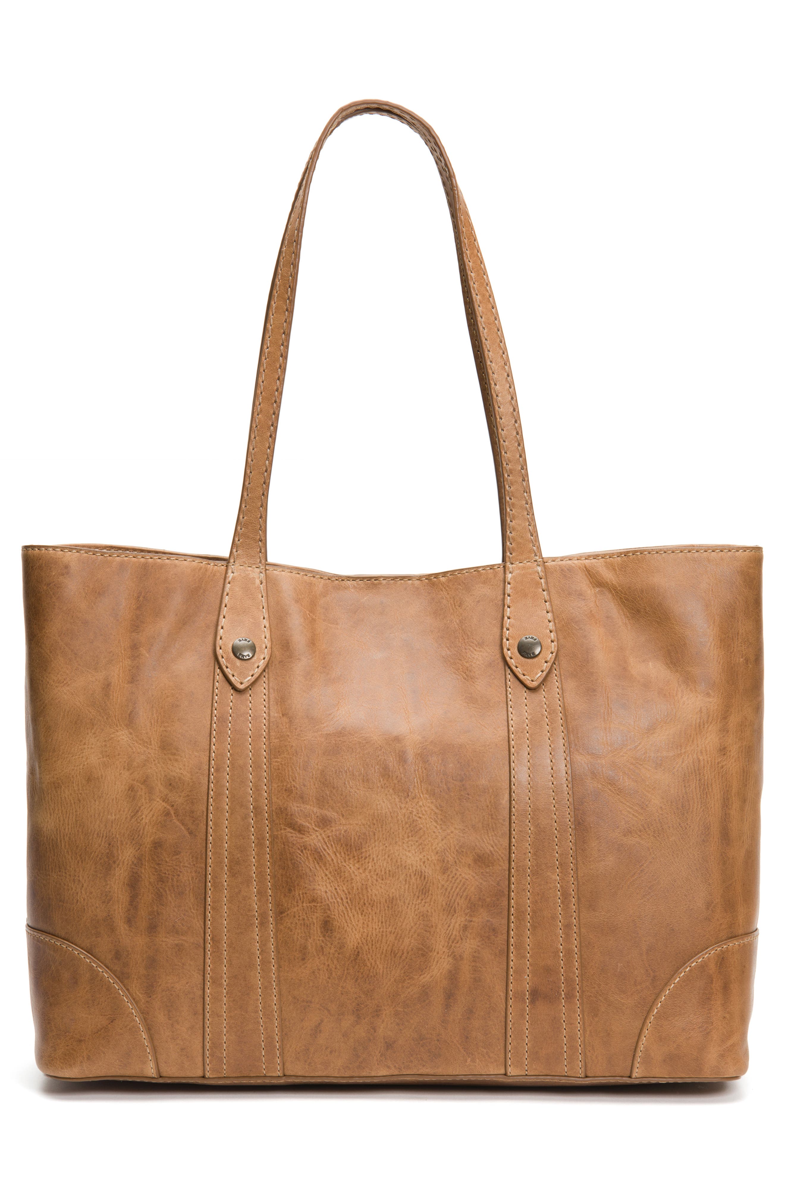 Melissa Leather Shopper, Alternate, color, BEIGE
