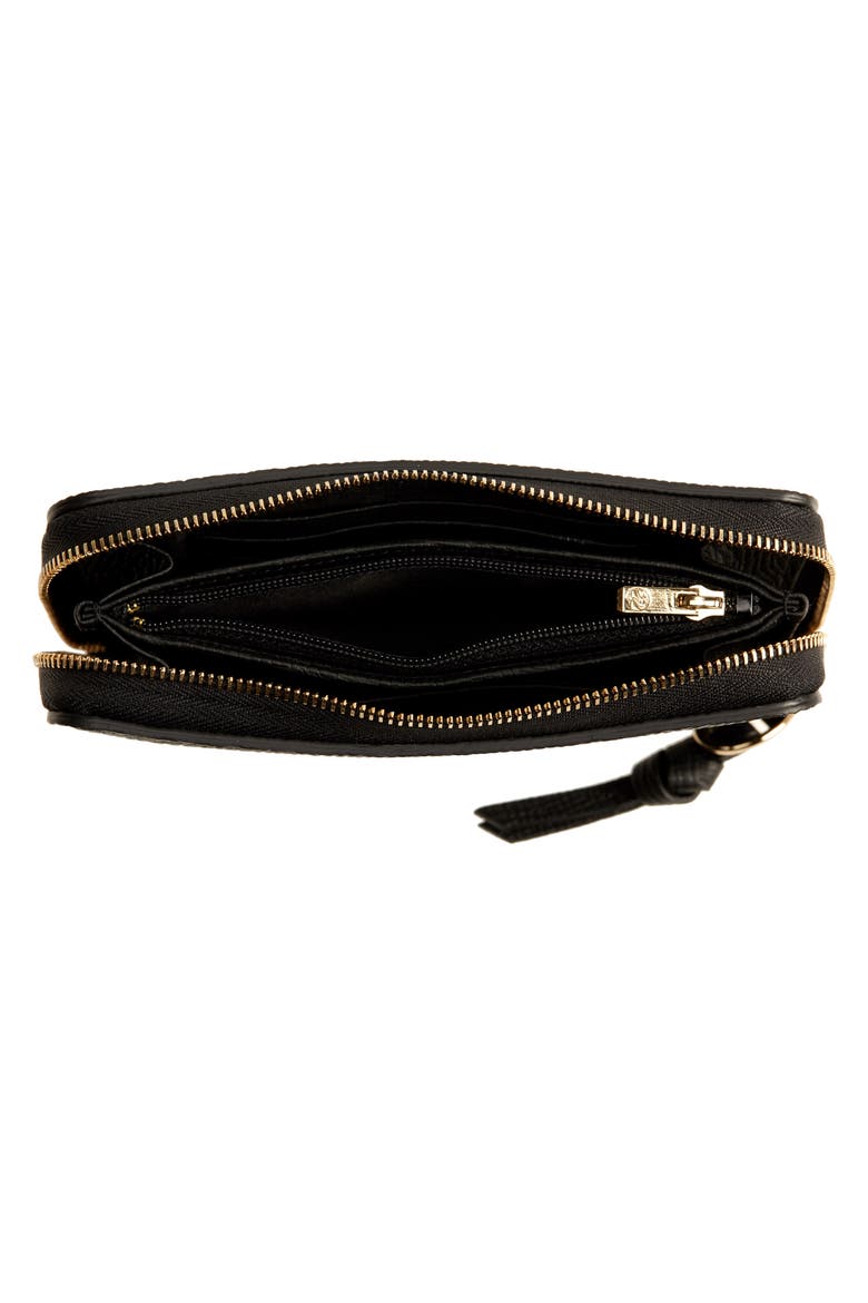 Mailbox Compact Leather Wallet, Alternate, color, BLACK