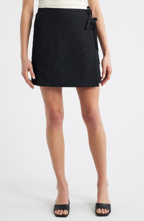 Tie Wrap Miniskirt